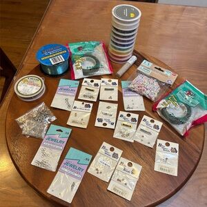 Jewelry Making Kit with Silver and Blue Beads
All of this stuff for $9